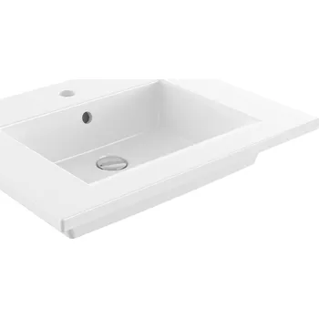 Umyvadlo BOCCHI Milano - Umyvadlo na skříňku s přepadem 615x475 mm, bílá lesklá