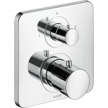 Vodovodní baterie AXOR Citterio M Termostat s podomítkovou instalací, s uzavíracím a přepínacím ventilem, chrom 34725000