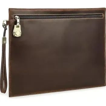 pouzdro na notebook Contacts® kožené pouzdro na Macbook se zámkem do 14.2"