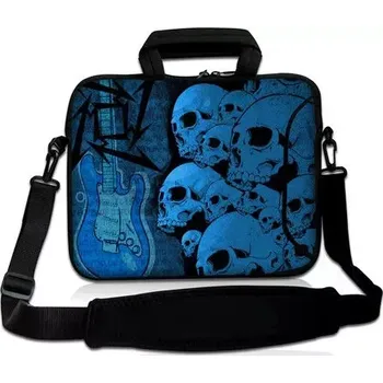 brašna na notebook Huado taška přes rameno 17.4" Lebky a kytara