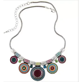 Náhrdelník Lodestar Masívní náhrdelník kruhový Afro Černý