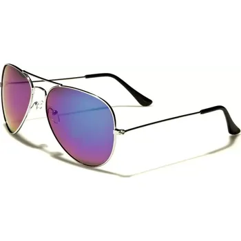 AIR FORCE Sluneční brýle pilotky modrozelené - stříbrný rám