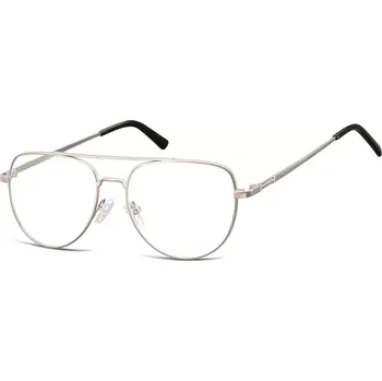 Brýlová obroučka Nedioptrické brýle z nerez oceli Jeffrey 1978 Stříbrné