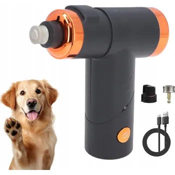 Kosmetika pro psa PILNÍK NA NEHTY PRO PSY S LED KLEŠTĚMI NA PSY, BRUSKA NA ZVÍŘATA 45 dB