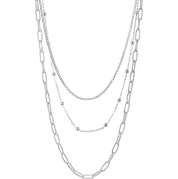 Náhrdelník Dámský set tří náhrdelníků z chirurgické oceli Maren