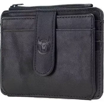 Peněženka Bullcaptain kožená peněženka na doklady Glen Černá