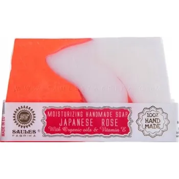 Mýdlo Glycerinové mýdlo extra jemné JAPONSKÁ RŮŽE 80g ruční výroba