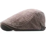 Pánská plochá bavlněná čepice bekovka Ernesti Hnědá