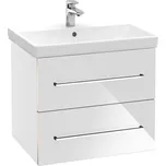 Villeroy & Boch AVENTO - Skříňka pod umyvadlo 576x484 mm, 2 zásuvky, Crystal White A88900B4