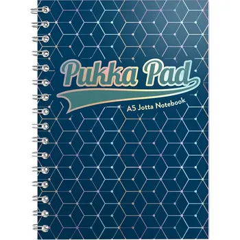 Blok Pukka Pad spirálový blok GLEE Jotta A5, papír 80g, 100listů, tmavě modrý, linkovaný