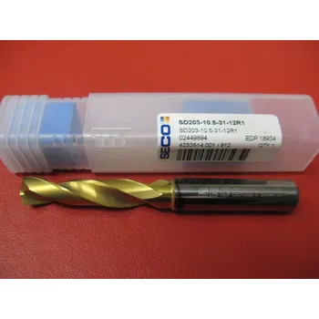 Vrták Monolitní tvrdokovový vrták 10,5 mm SD203-10.5-31-12R1 bez chl. SECO