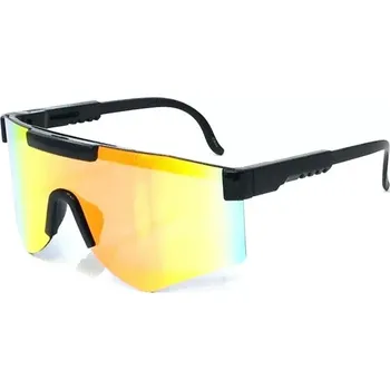 SHIELD SHIELD sportovní zrcadlové sluneční brýle Černé