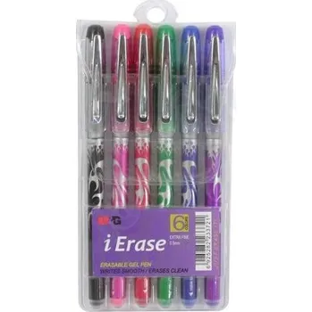 Roller gelový M&G iErase AKPA8375, 0,5 mm, přepisovatelný, sada 6 ks