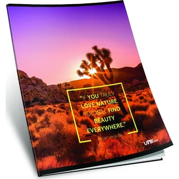 Sešit sešit 440, A4, 42 listů, bez linek, ,edice NATURE, motiv západ nad Savanou