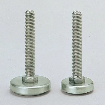 Nábytkové kování Nerezové stavěcí nohy s extra dlouhou závitovou tyčí MKRLS-32-10-80