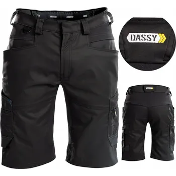 Pánské kraťasy Kraťasy kraťasy pružné Dassy Axis krátké pánské BOZP černé 58