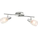 GLOBO 54985-2 ROY stropní bodové svítidlo/spot 2xE14 chrom, satinované sklo