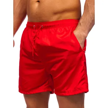 Pánská móda Červené pánské plavecké šortky Bolf YW07002 - 2XL