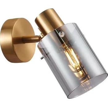 Bodové svítidlo ITALUX SPL-5581-1-BRO-SG Sardo nástěnné bodové svítidlo/spot 1xE14 mosazná, kouřová