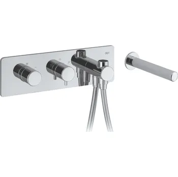 Vodovodní baterie Alpi Allen - Vanová termostatická podomítková baterie se dvěma vývody, chrom AL98L163VDCR