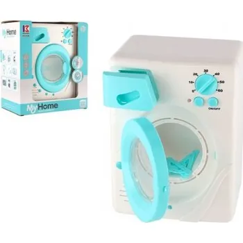 Pračka plast 14x20cm na baterie se světlem,zvukem v krabici 19x22x12cm
