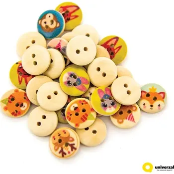Knoflík Ozdobné knoflíky se zvířátky 15 mm, 30 ks