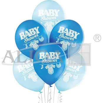 Balónek Balónky BNS06-057 - Baby, modré - bal. 6 ks.
