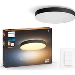 Philips HUE LED White Ambiance 41160/30/P6 Enrave L stropní svítidlo 33,5W 4300lm 2200-6500K 42,5cm černé stmívatelné BlueTooth + HUE Switch