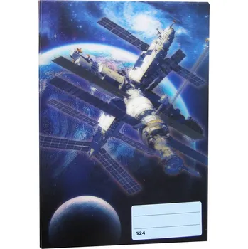 Sešit sešit 524 s 3D motivem, A5, 20 listů,linkovaný, motiv vesmír