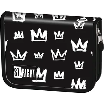 Penál Penál jednopatrový St.RIGHT - CROWN, PC03, rozměry: 20,5 x 14 x 3,5 cm