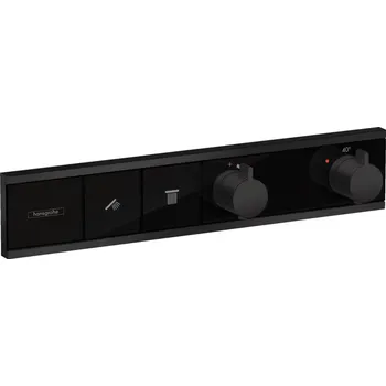 Vodovodní baterie Hansgrohe RainSelect termostat pro podomítkovou instalaci pro 2 spotřebiče, matná černá 15380670
