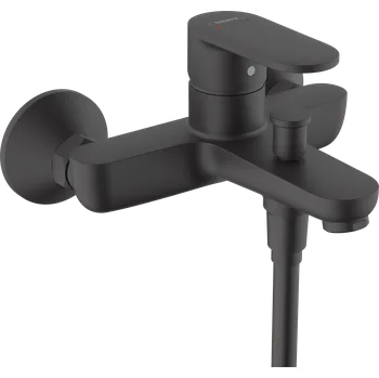 Vodovodní baterie Hansgrohe Vernis Blend Páková vanová baterie na stěnu, matná černá 71440670