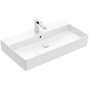 Umyvadlo Villeroy & Boch Memento 2.0 - Umyvadlo 800x470 mm, broušené, s přepadem, alpská bílá 4A228G01