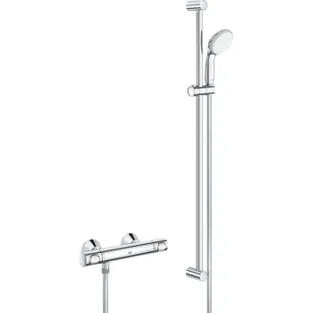 Vodovodní baterie GROHE Precision Flow - Termostatická sprchová baterie, DN 15 se sprchovou soupravou, Chrom 34842000
