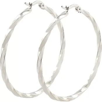 Náušnice Ocelové Náušnice kruhy Galina Silver 50-55 mm - Průměr 50 mm