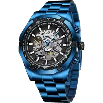 Hodinky Winner mechanické hodinky s automatickým nátahem TM340BL Modré