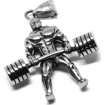 Přívěsek Přívěsek z chirurgické oceli Vzpěrač