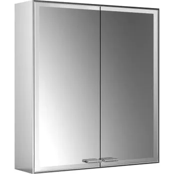 Koupelnový nábytek Emco Prestige 2 - Nástěnná zrcadlová skříň 588 mm se světelným systémem, zrcadlová 989708001