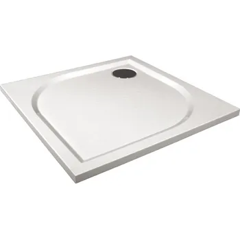 Sprchová vanička Vima 117 - Vanička s protiskluzem, litý mramor, 90x90cm