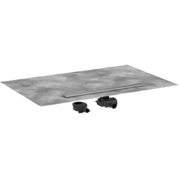 Odvodňovací žlab Hansgrohe RainDrain Allround úplná sada sprchového žlabu 800 pro standardní/plochou instalaci, kartáčovaná nerezová ocel, 56187800