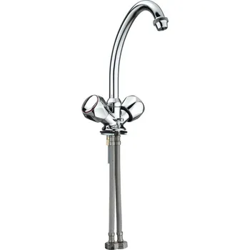 Vodovodní baterie Faris Gamma - Dřezová baterie stojánková, horní ramínko „J“ 150 mm, chrom 624