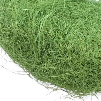 Dekorační sisal tmavě zelený - 1 balení