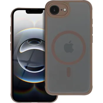 Náhradní kryt pro mobilní telefon Celomatné pouzdro Mag Cover s MagSafe pro iPhone 16e hnědé
