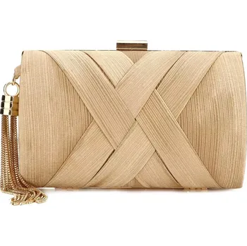 Kabelka Společenské psaníčko se štrasem Blanca Zlatá