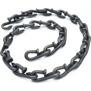 Náhrdelník Punkový náhrdelník z ocelových Hřebíků gunmetal