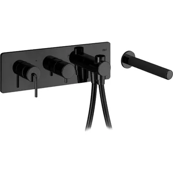 Vodovodní baterie Alpi Allen - Vanová podomítková baterie, černá matná AL98L863VDNE