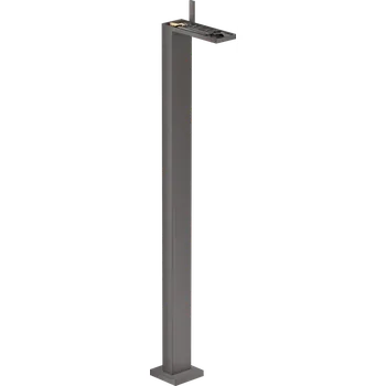 Vodovodní baterie AXOR MyEdition páková umyvadlová baterie volně stojící na podlaze s odtokovou soupravou Push-Open bez destičky, kartáčovaný černý chrom 47042340