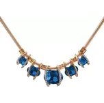 Elegantní choker náhrdelník Royal stones modrý