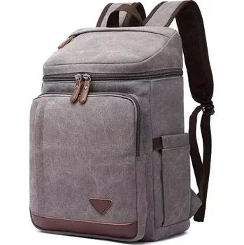 Canvasio plátěný canvas retro batoh Navas Šedý 20 l