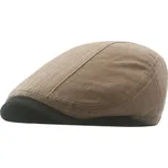 Pánská plochá džínová čepice bekovka Toimi Hnědá